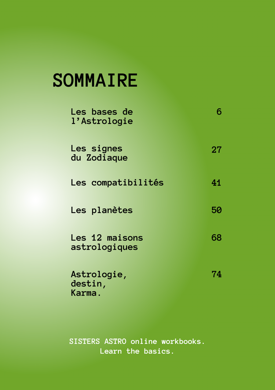 ASTRO BOOK TO GUIDE YOU EVERY STEP OF THE WAY (français)