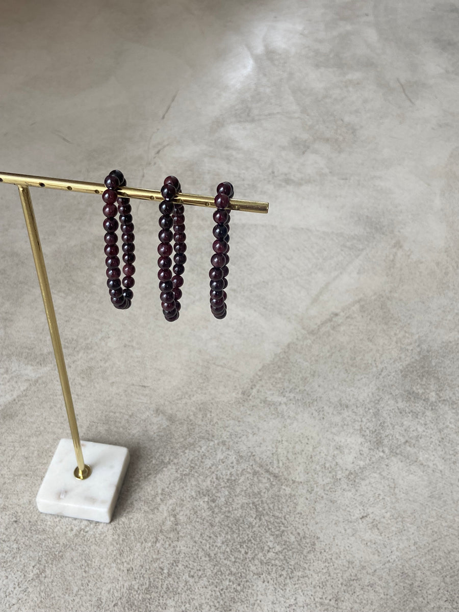 BRACELET BABY PERLES GRENAT : ASSURANCE