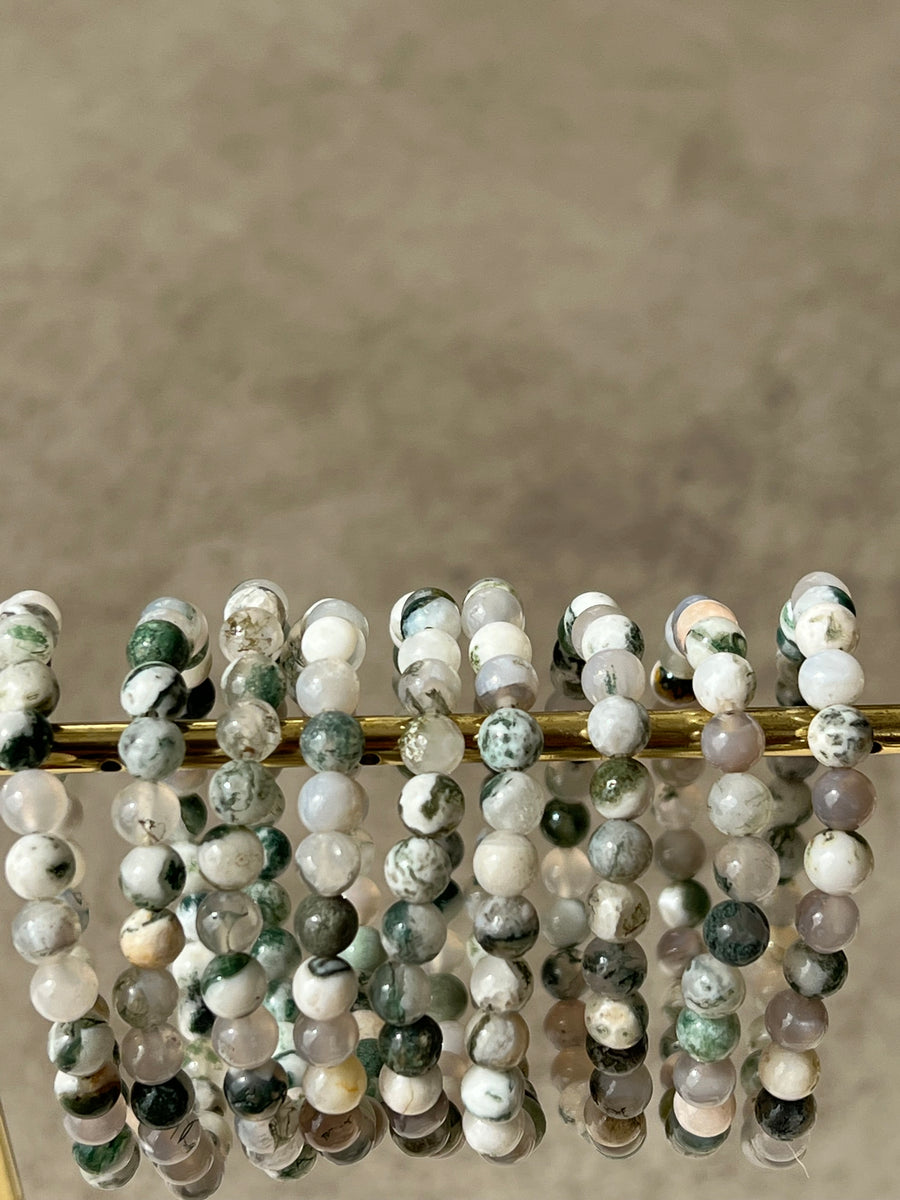 BRACELET BABY PERLES AGATE ARBRE : ANCRAGE