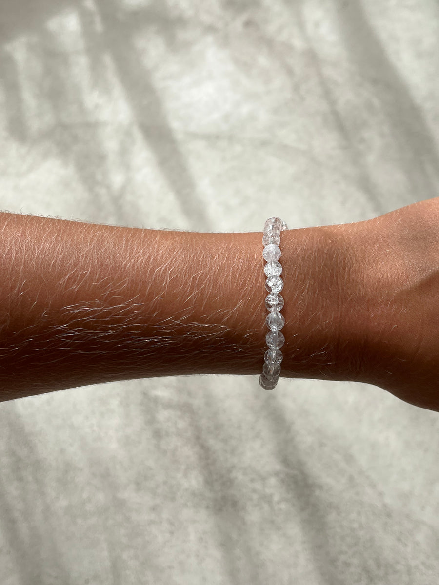 BRACELET BABY PERLES CRISTAL DE ROCHE : INTUITION