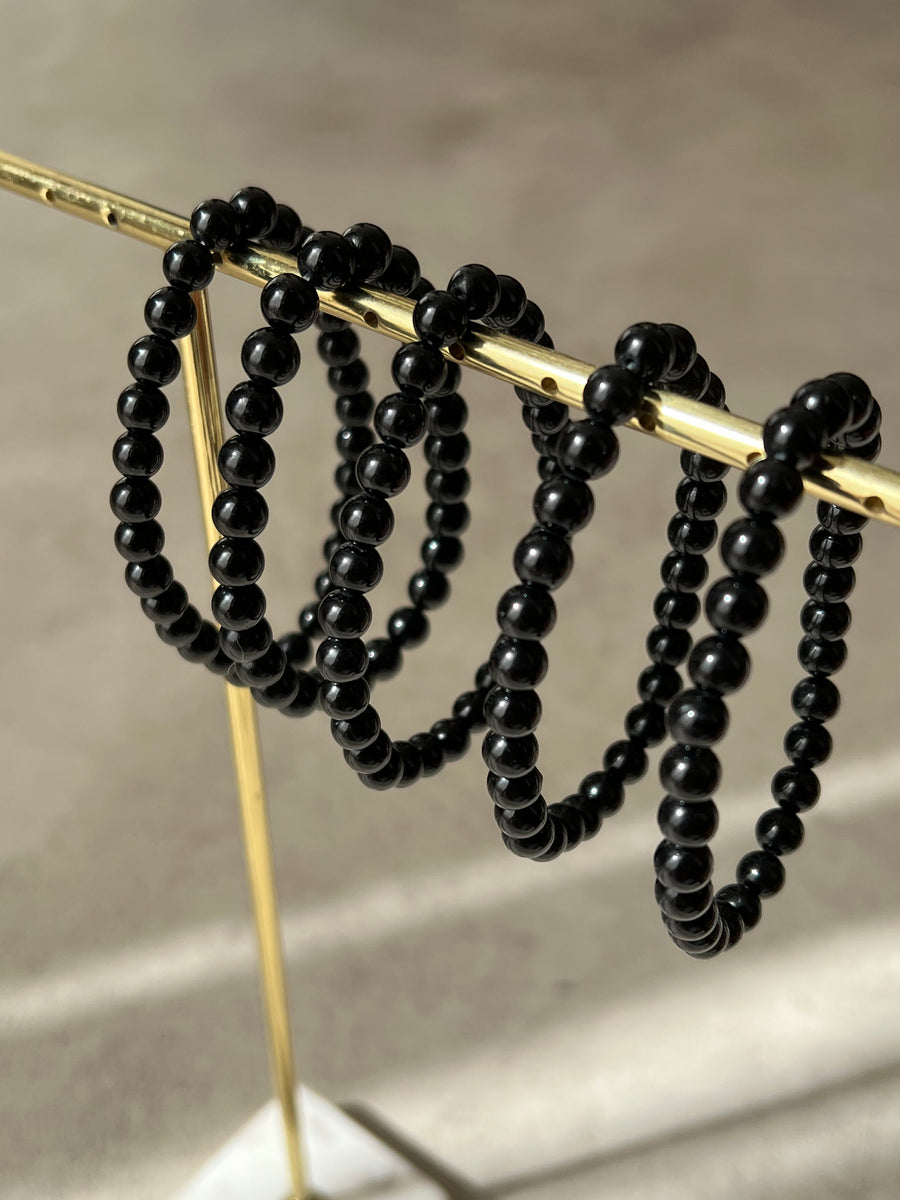 BRACELET PERLES TOURMALINE : PROTECTION