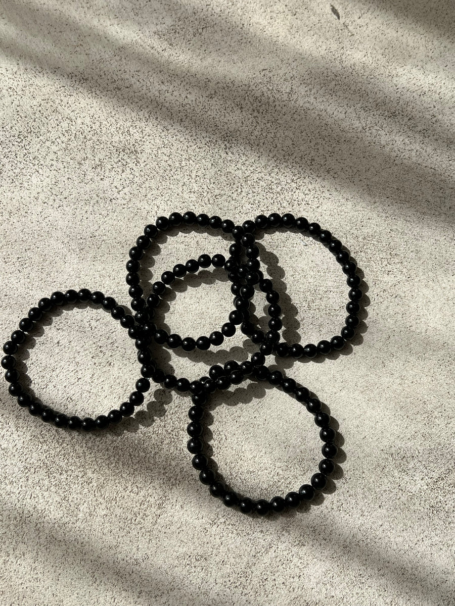 BRACELET PERLES TOURMALINE : PROTECTION