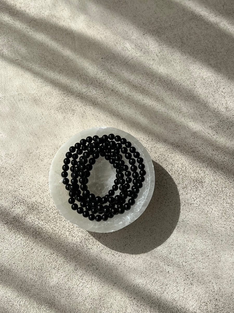 BRACELET PERLES TOURMALINE : PROTECTION