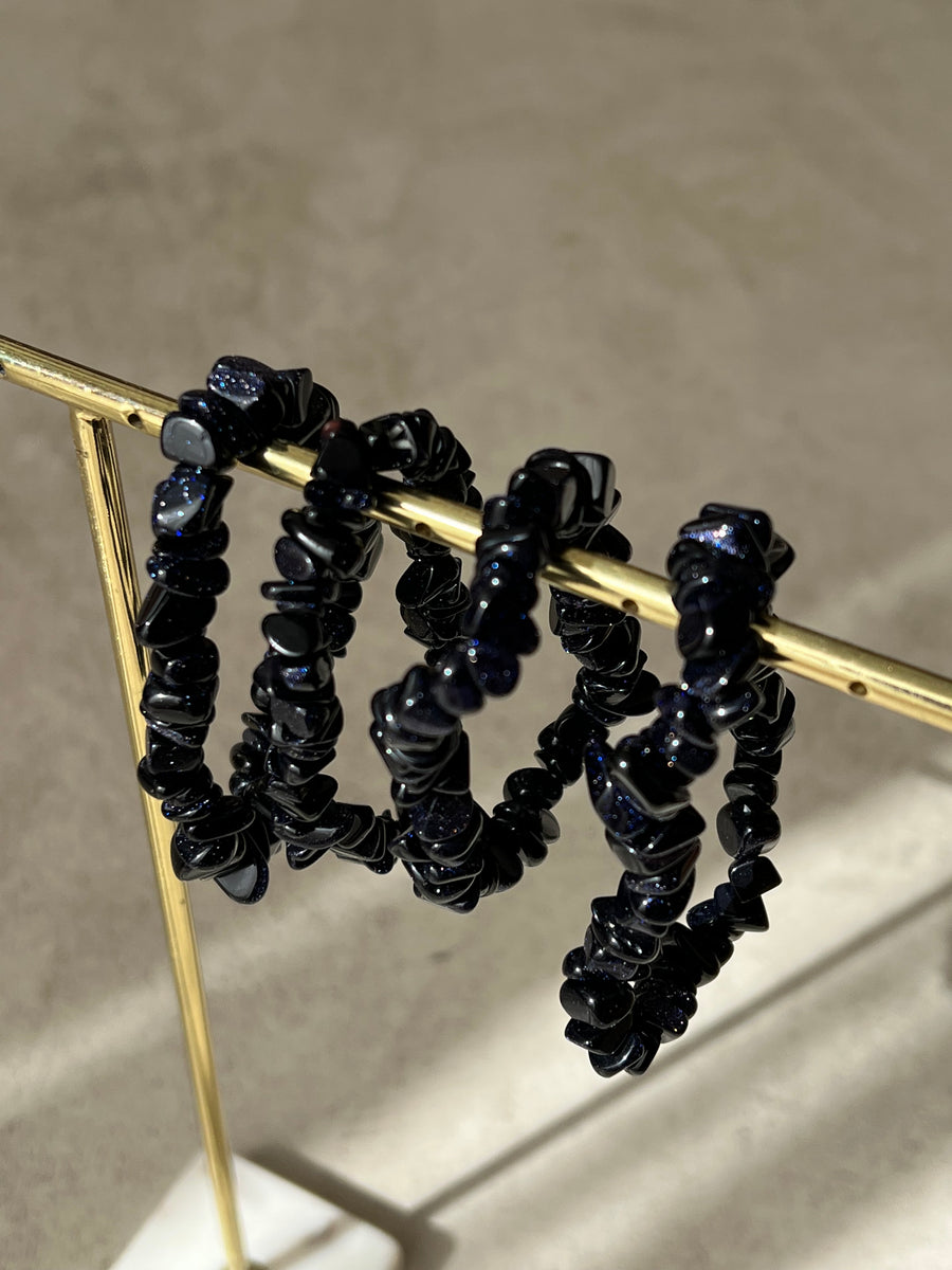 BRACELET BIG FRAGMENTS PIERRE DE NUIT : MONDE INTÉRIEUR