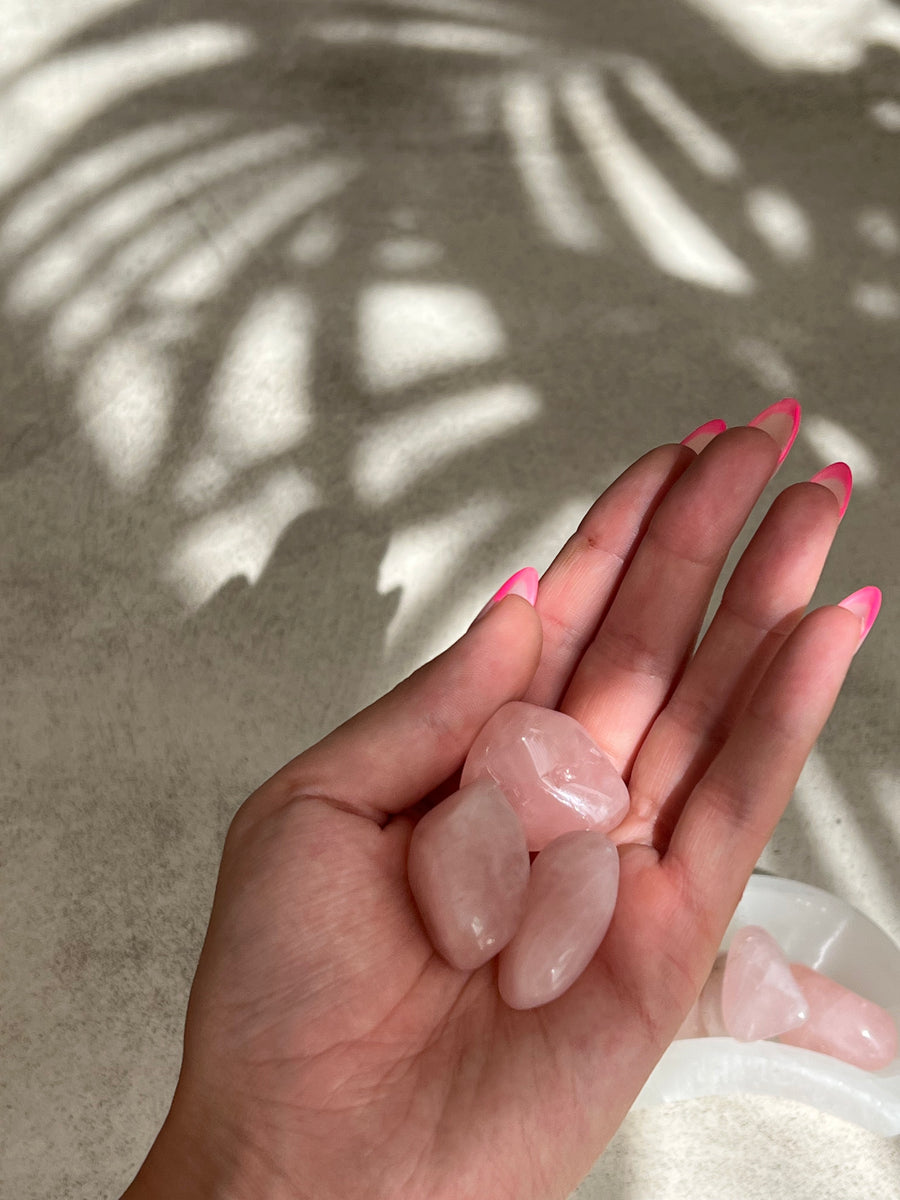 QUARTZ ROSE POLIE : AMOUR