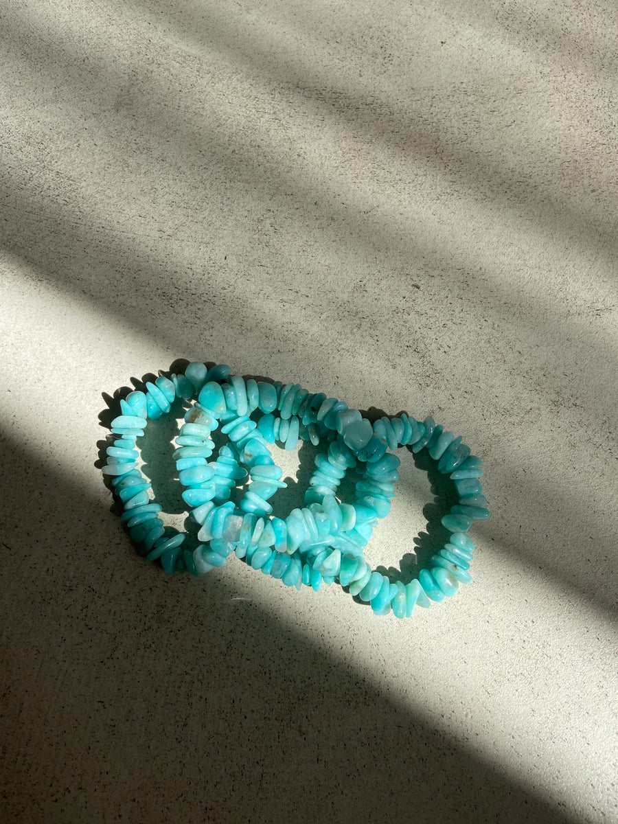 BRACELET BIG FRAGMENTS AMAZONITE : EVASION