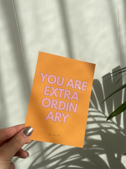 Carte de vœux Sisters Astro "You are extraordinary."