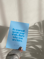 Carte de vœux Sisters Astro "Be yourself, speak your truth, that's why you are here."