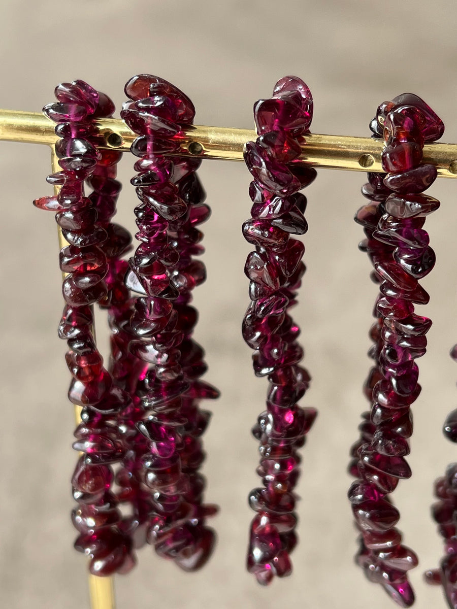 BRACELET FRAGMENTS GRENAT : ASSURANCE