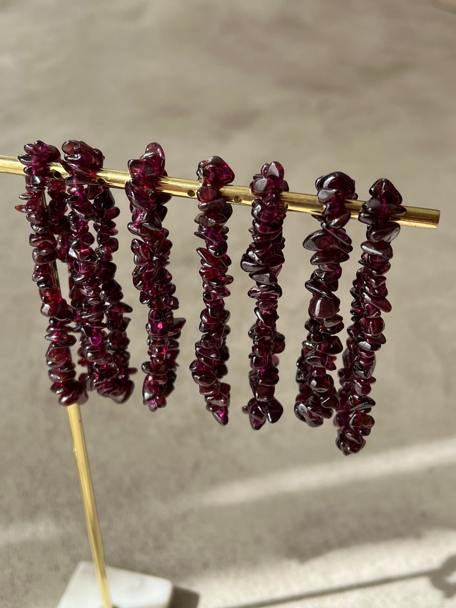 BRACELET FRAGMENTS GRENAT : ASSURANCE